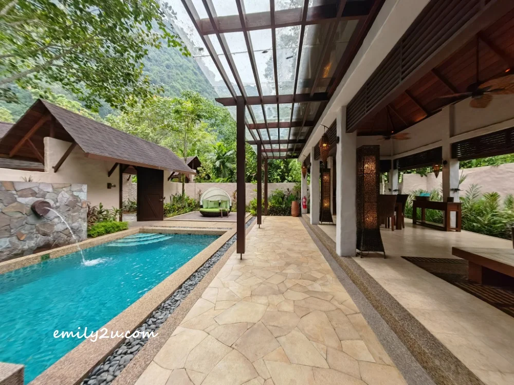 courtyard and open area of the Garden Villa