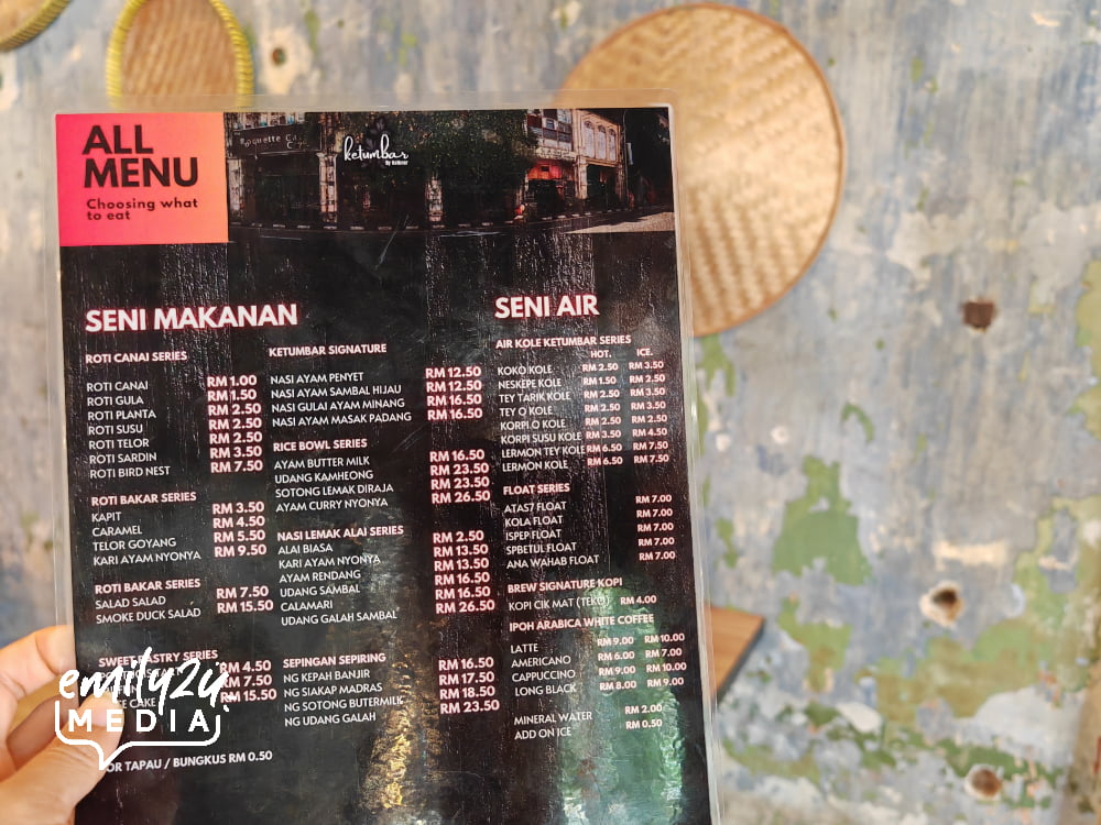 Ketumbar By Rathnor Pekan Lama all-day menu