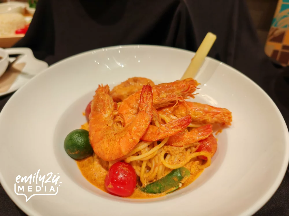 Creamy Prawn Tom Yum Spaghetti