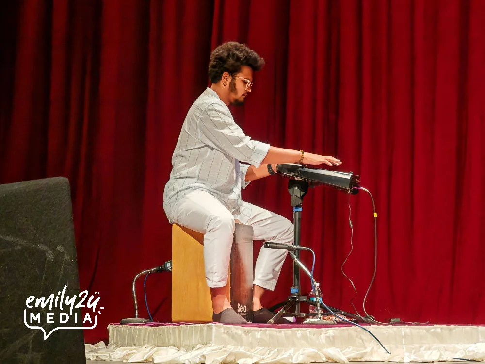 Prafulla Pawar on the percussions
