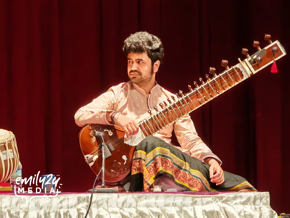 Pratik Pandit on the sitar