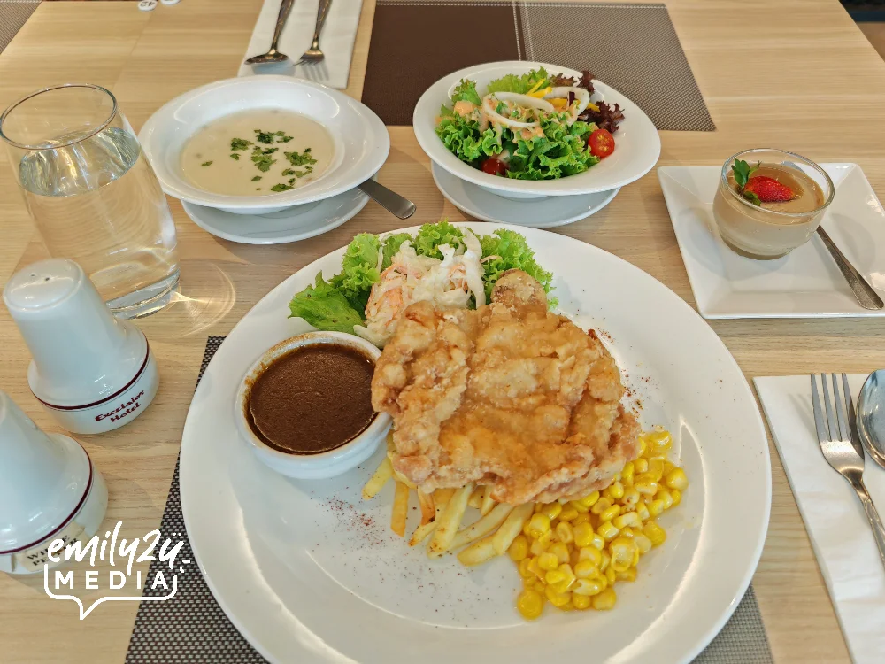 Western Set: Fried Chicken Chop