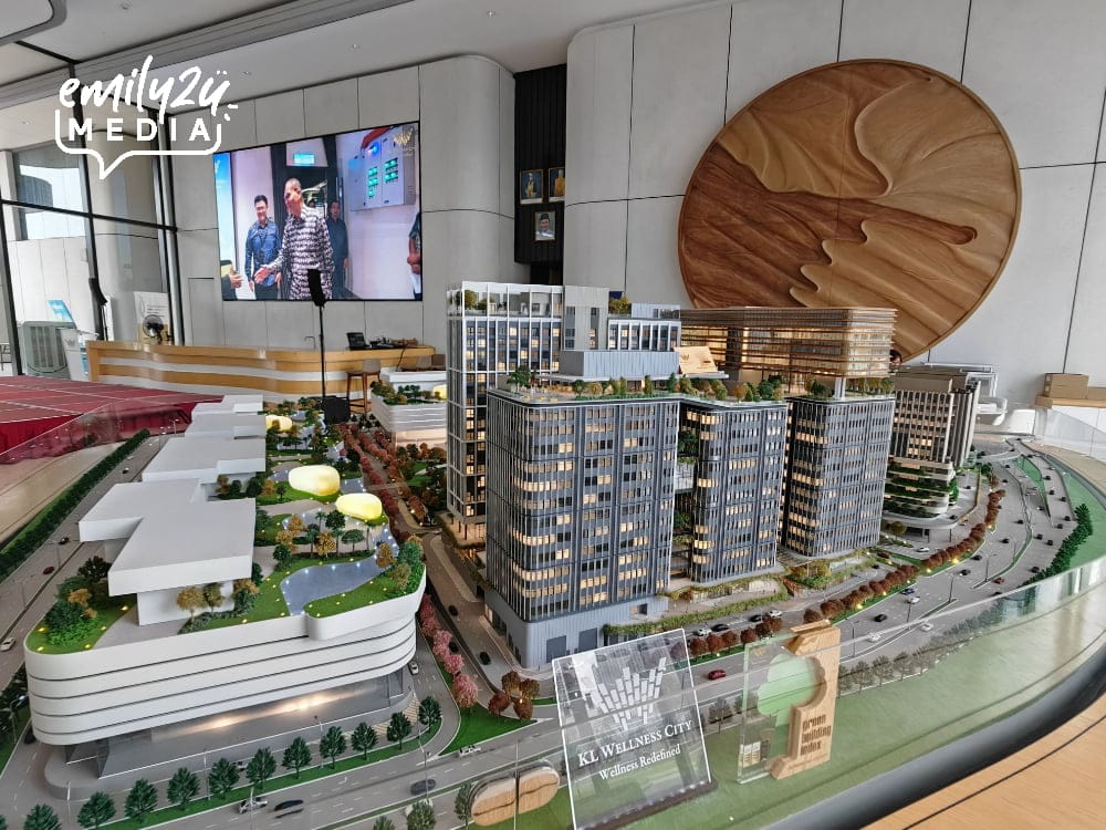 architectural scale model of KL Wellness City, Wellness Redefined