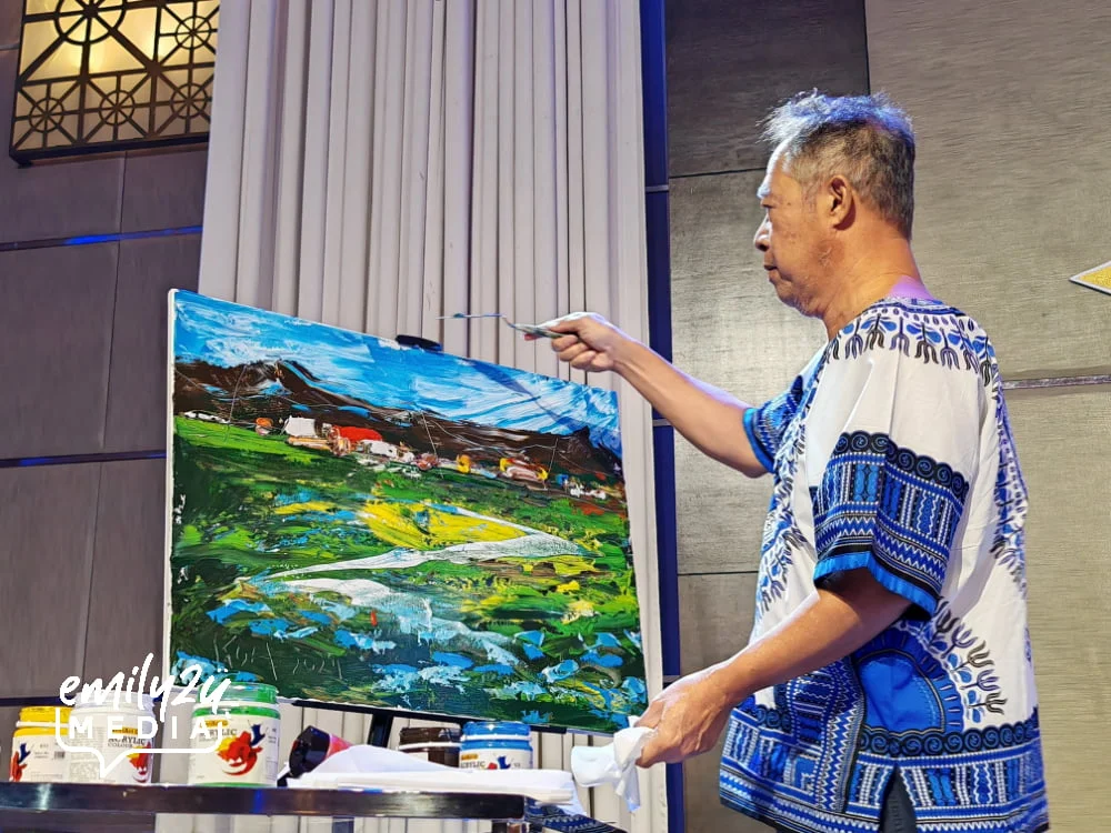 knife painting by Mr. Koh Teng Huat