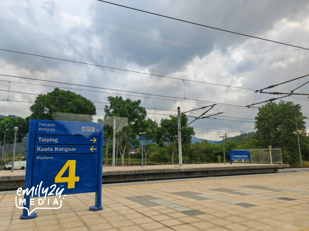 stopping at one of the stations on the way south heading to KL Sentral