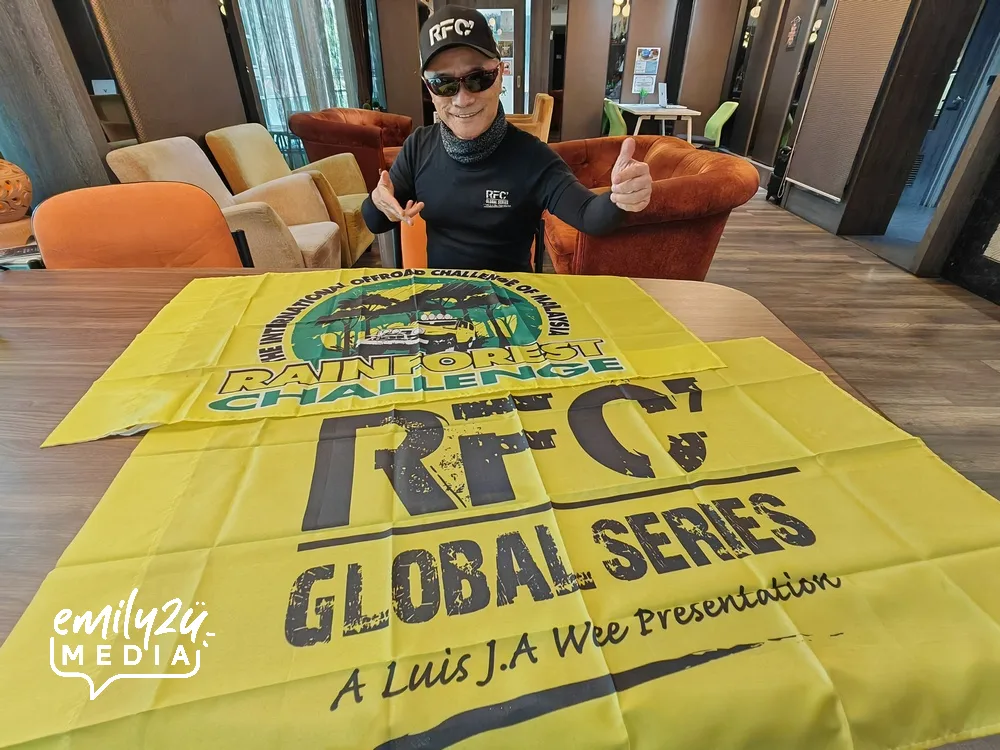 Luis J.A Wee with his signature pose during this exclusive interview.