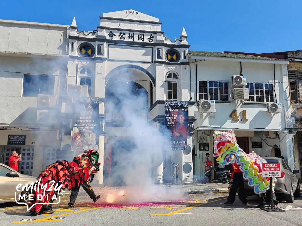 lighting of firecrackers