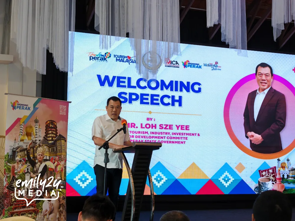welcome remarks by YB Loh Sze Yee, Chairman of the Tourism, Industry, Investment and Corridor Development Committee of Perak