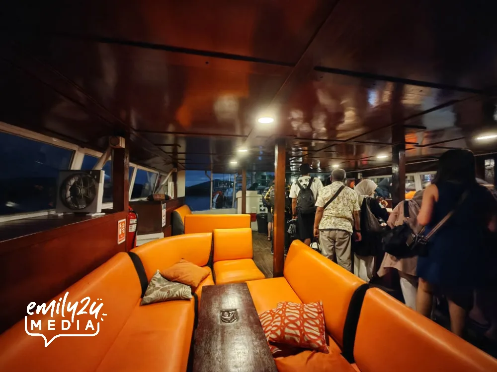 disembarking at 8pm