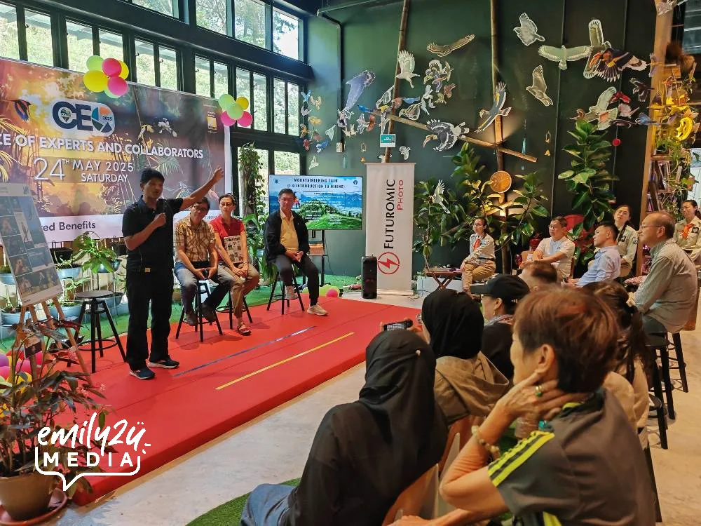 Ravi Everest shares his experience changing from being a mountaineer to a mountain climbing guide who cares about nature during Genting Nature Adventures Conference of Experts and Collaborators 2025 in May