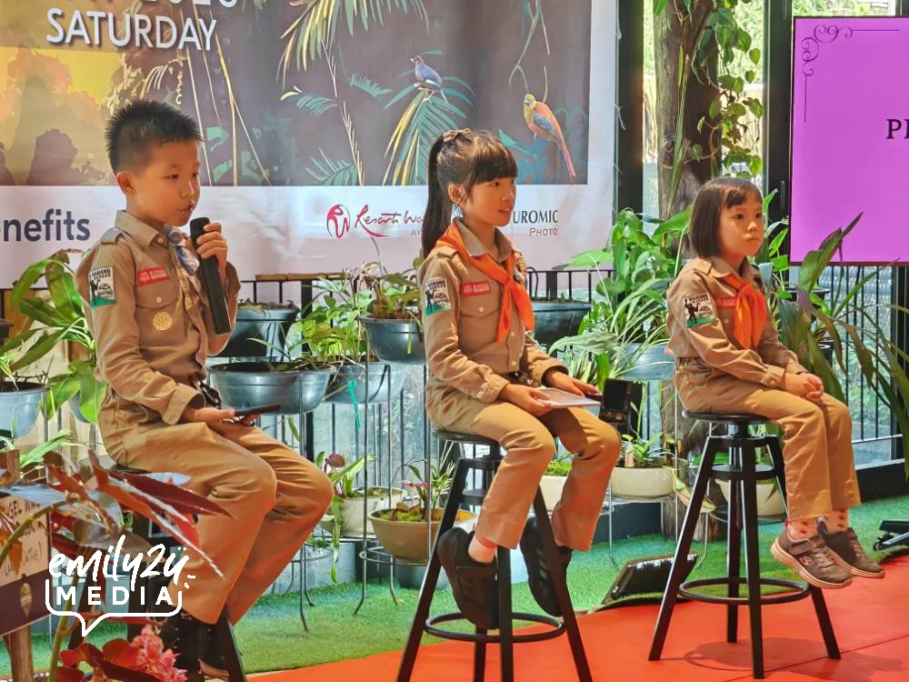 L-R: GNA Young Pioneers For Nature Little Won Dao Her, Little Ziann Kok and Little Ho Hayley