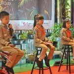 Genting Nature Adventures’ Young Pioneers for Nature: Nurturing Future Scientists GNA Young Pioneers For Nature Little Won Dao Her, Little Ziann Kok and Little Ho Hayley at the Conference of Experts and Collaborators 2025 in May 2025
