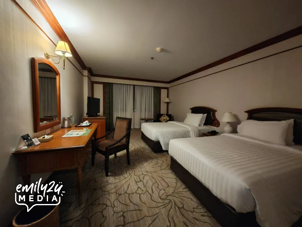 our room at The Twin Lotus Hotel