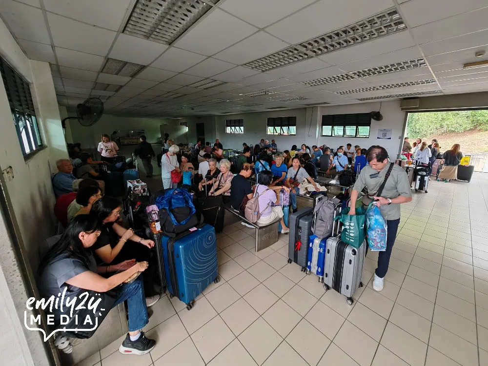 the new waiting area at Padang Besar Railway Station