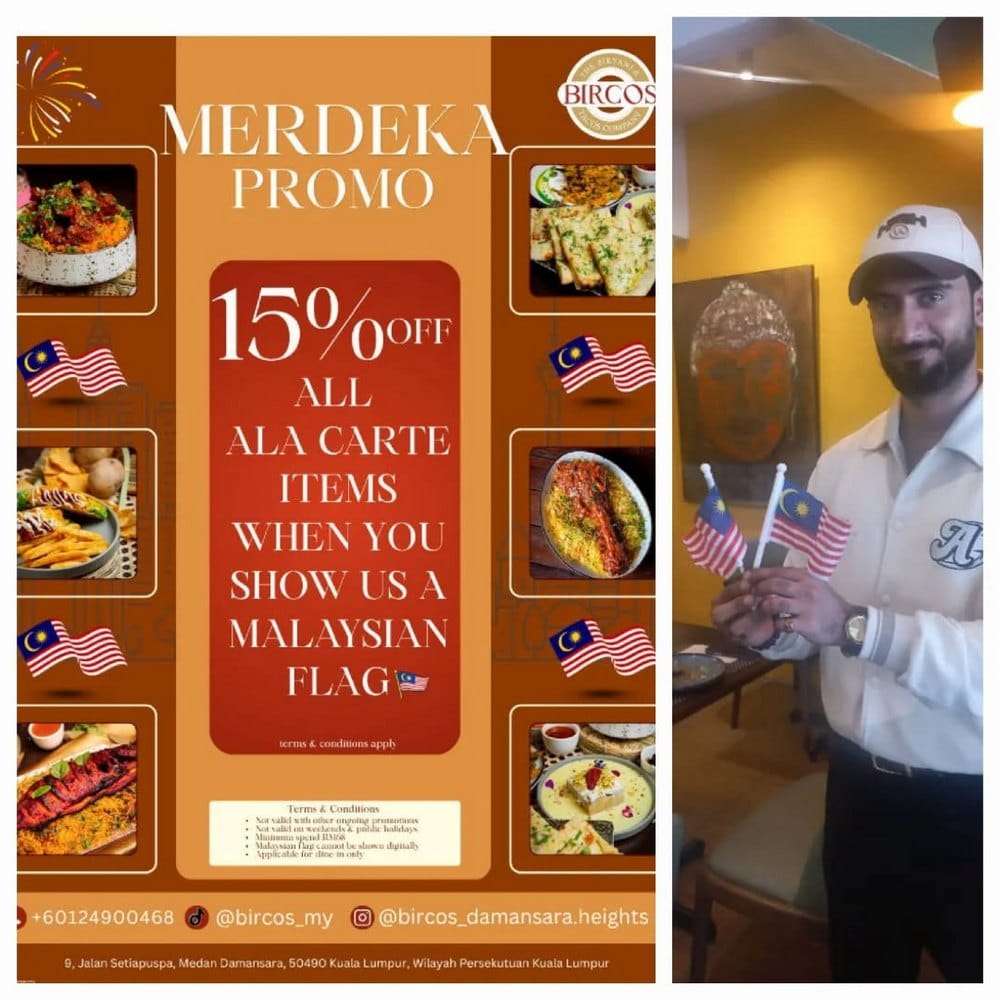 Merdeka promo at Bircos
