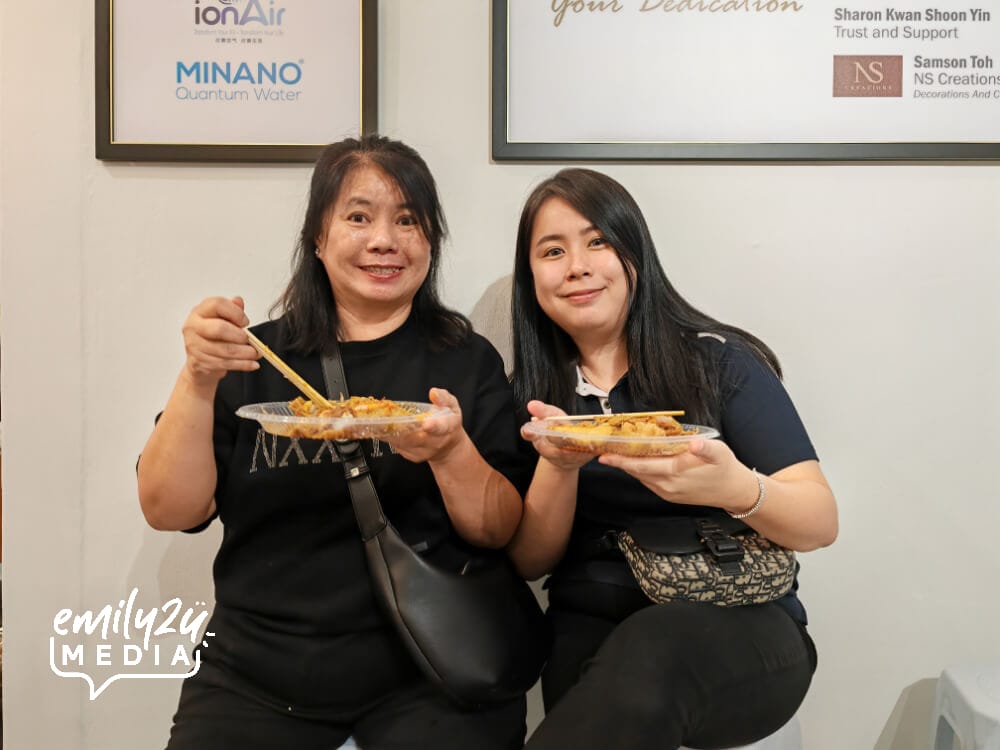 guests enjoying their food