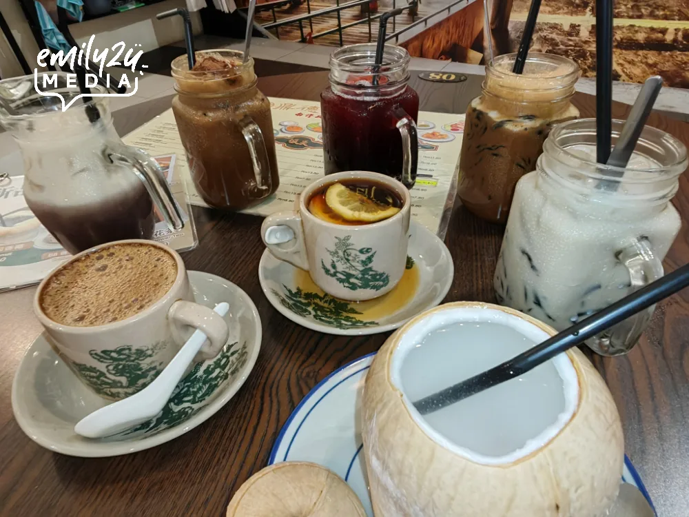 a selection of popular beverages