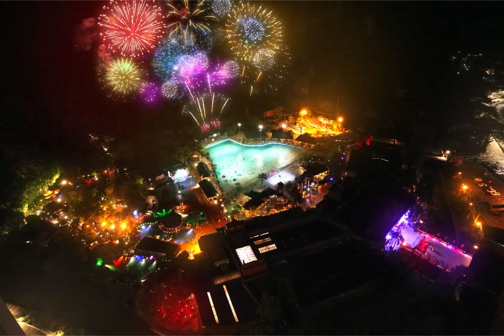 fireworks at Sunway Lost World Of Tambun