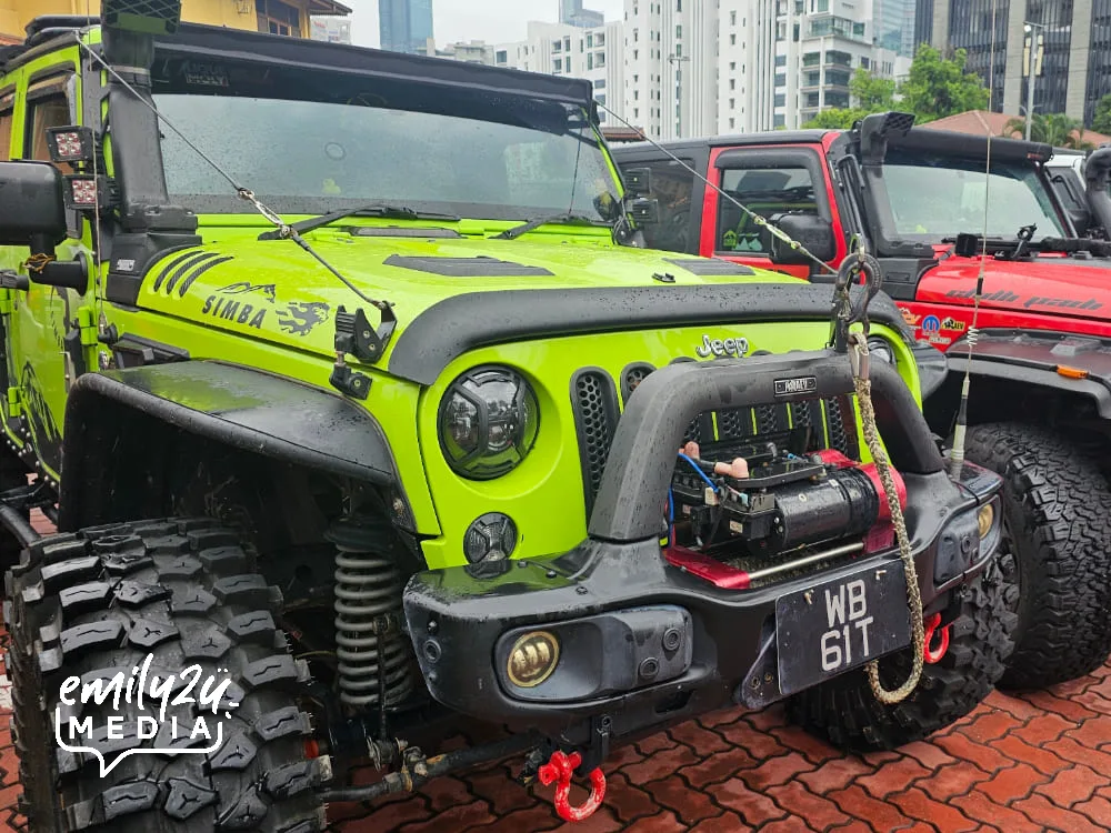 Jeep convoy from Singapore