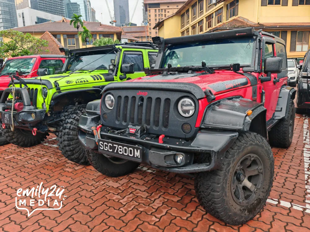 Jeep convoy from Singapore