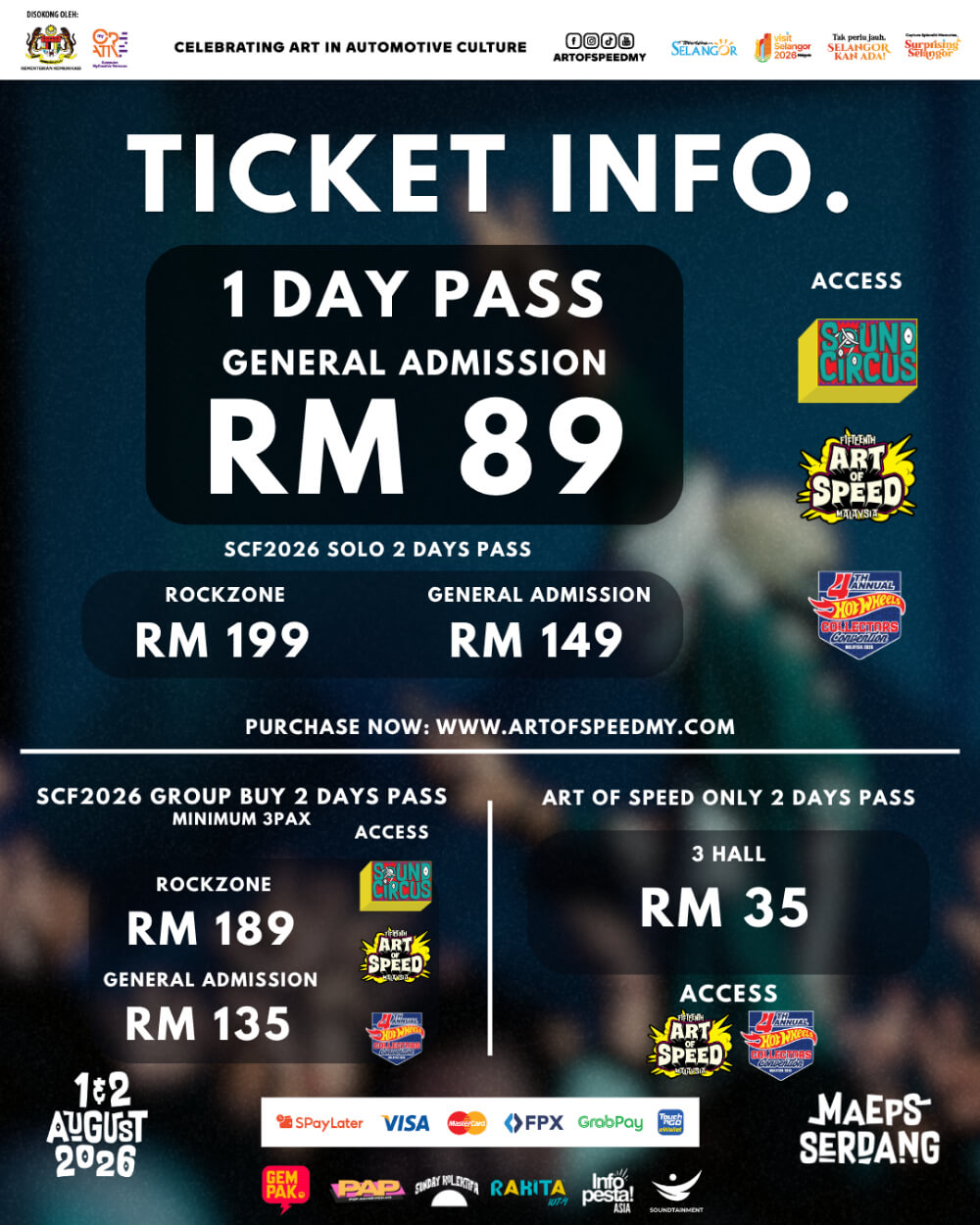 ticket info