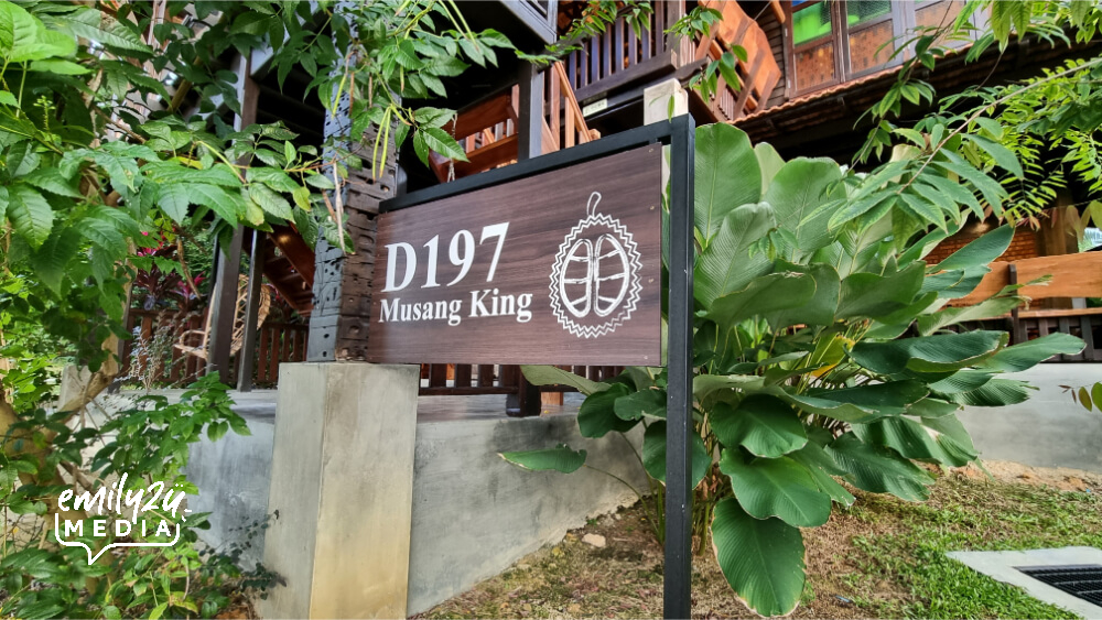 the villas are named after various durian species